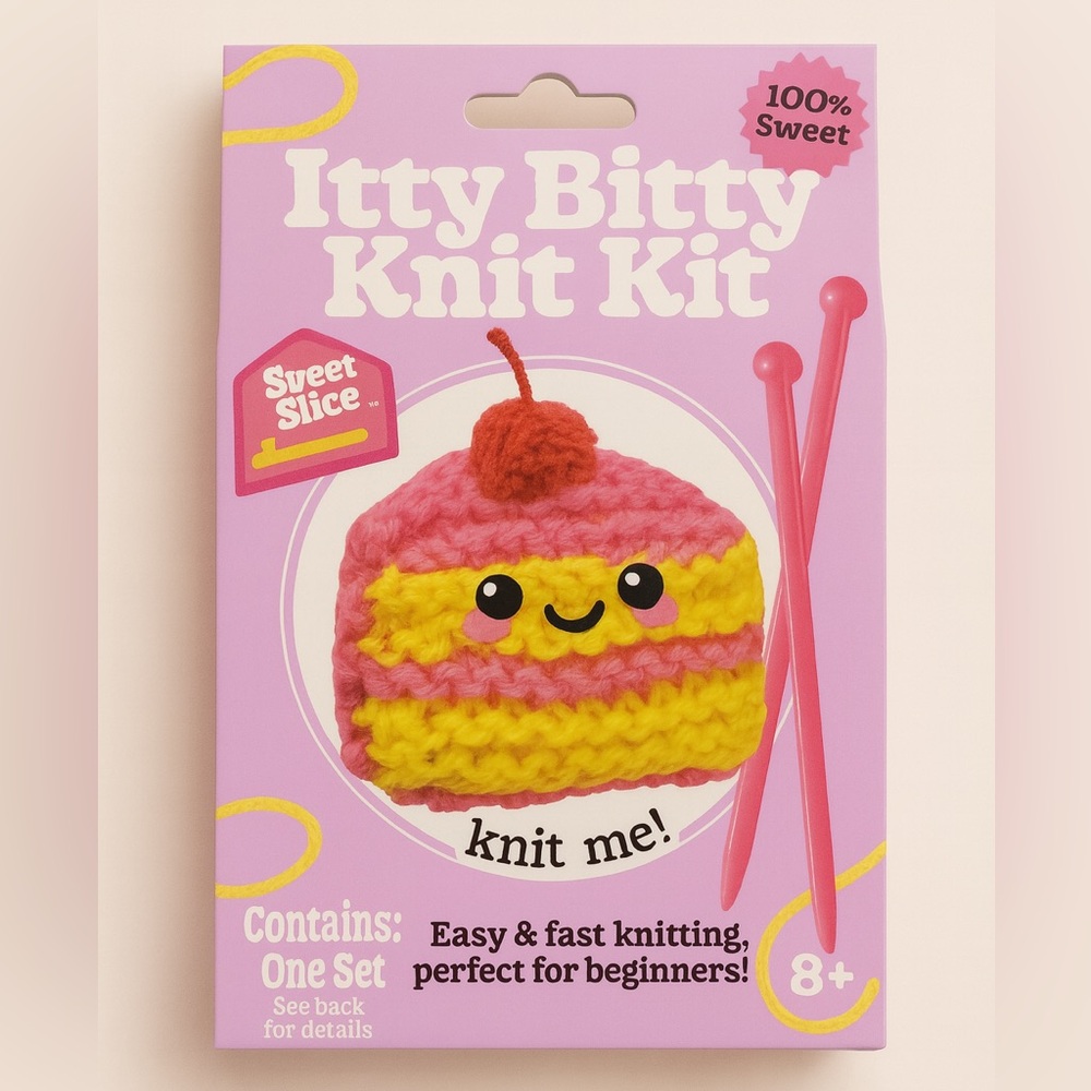 NWT - Itty Bitty Knit Kit – Cake Slice Edition 🍰